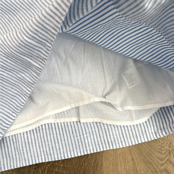 Tommy Bahama 100% Linen Blue Striped Sleeveless Dress - Picture 10 of 11